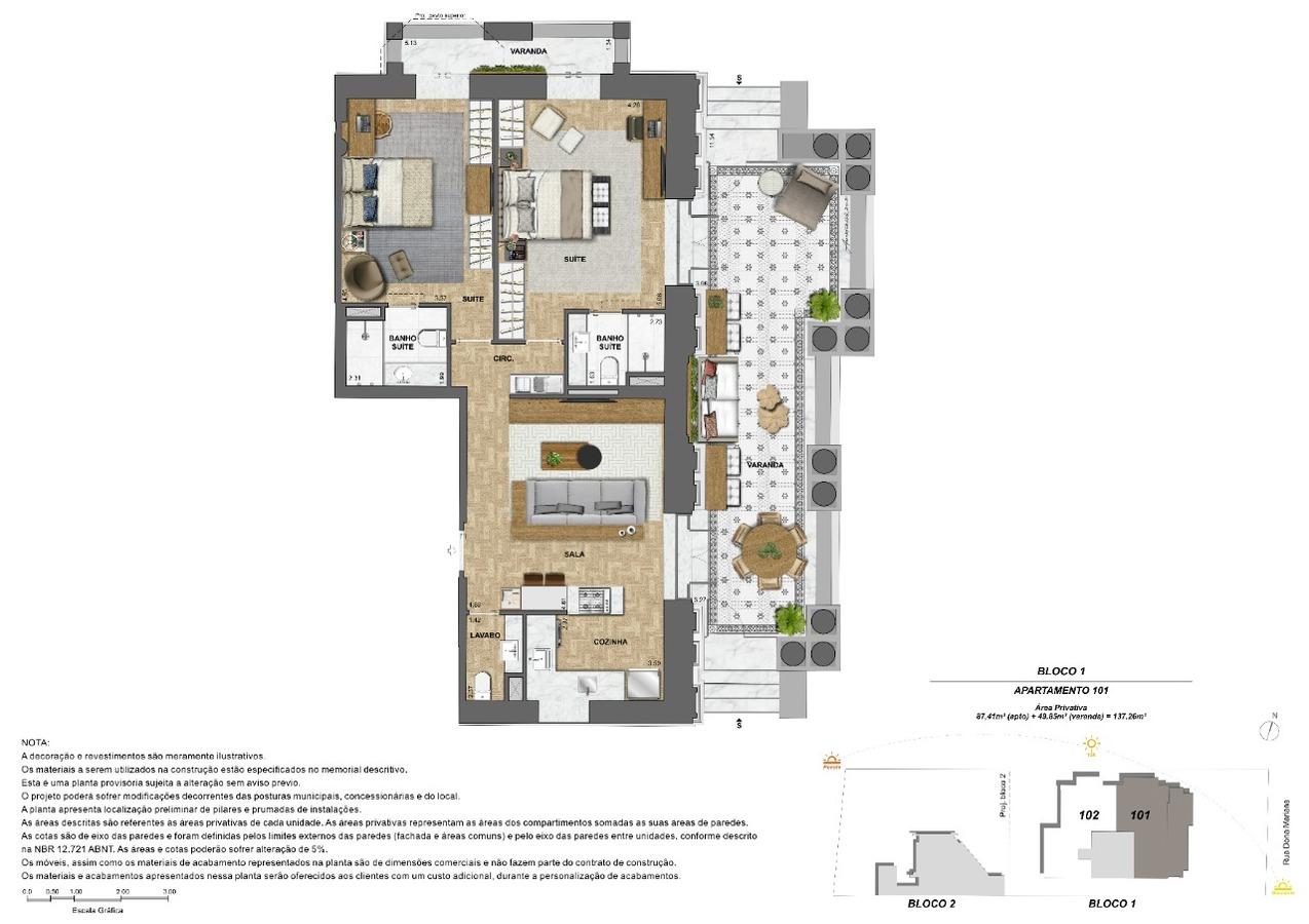Apartamento à venda com 2 quartos, 137m² - Foto 10